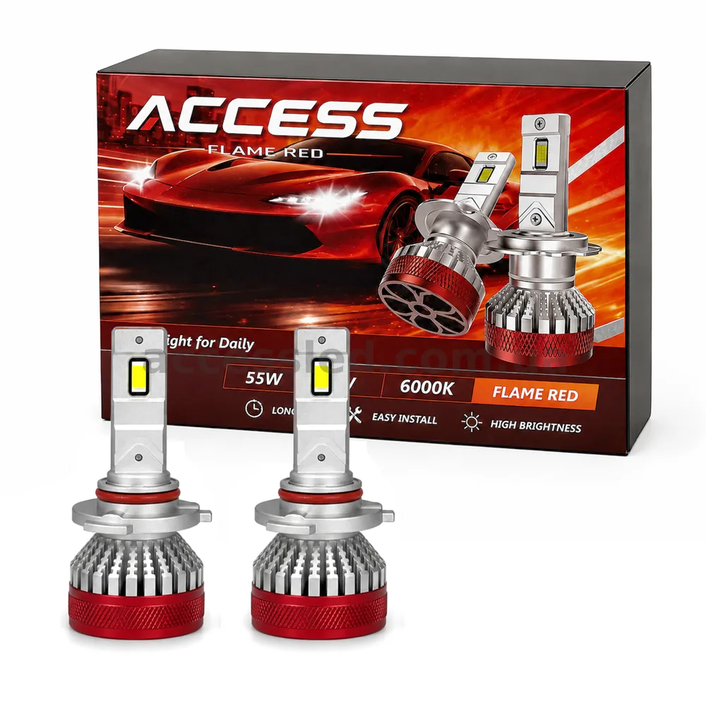  Світлодіодні (LED) лампи Access FLAME RED HB3 (9005), HB4 (9006) 55W 6000K